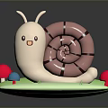 Snail Cartoon Snail Small Snail Reptile Cold Blooded Animal Reptile 3d model