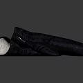 Black Soft Winter Mittens With Leather Material And Stitched SOFT Brand Logo