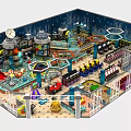 Colorful Indoor Playground With Slides Climbing Areas And Ball Pits For Kids