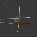 Aerial Planning of Modern Building Complex With Green Roofs and Surrounding Road Layout