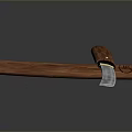 Traditional Handcrafted Knife with Wooden Handle and Sheath Hammered Blade Texture for Collection