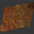 Natural Wooden Stone Panels With Orange Yellow Patterns Irregular Spots And Natural Texture