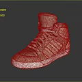 Adidas High Top Sneakers Light Beige Suede Upper With Striped Design And White Sole