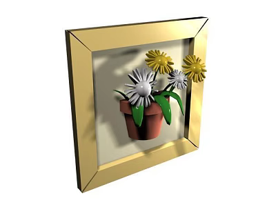 Modern Frame 3d model
