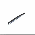 Blue Steel Truss Bridge Structure With Industrial Metal Frame Design