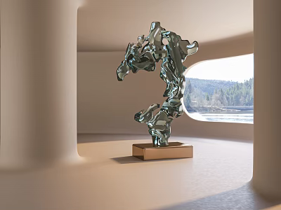 Acrylic sculpture 3d model