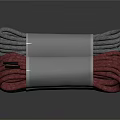 Practical Cotton Ropes in Gray and Red Bundled with White Straps