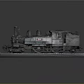 Vintage Steam Train Model Showcased On Metallic Display Platform With Classic Details