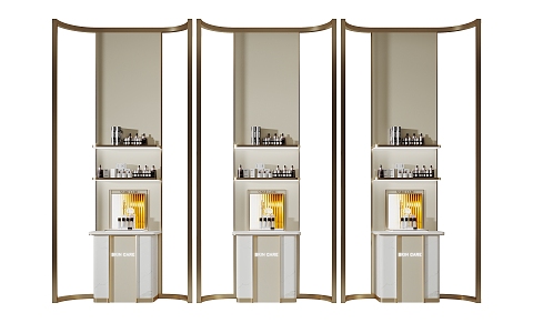 Cosmetic display cabinet shelf 3d model