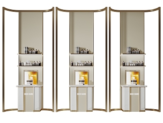 Cosmetic display cabinet shelf 3d model