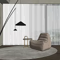Modern Lazy Sofa Fishing Lamp 3d model