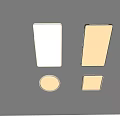 Modern cream wind ceiling lamp square round ceiling lamp 3d model