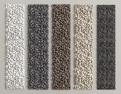 Stone Wood Material Samples With Different Colors For Interior Decoration Design 3d model