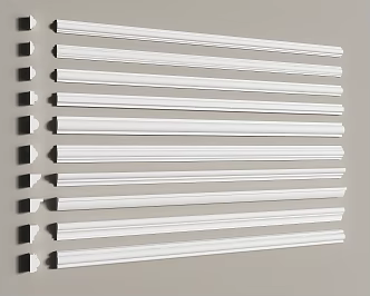 Gypsum line Gypsum line Yin corner line Yang corner line Skirting line ceiling corner line 3d model