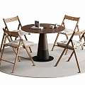 Modern Leisure Tables and Chairs Negotiation Tables and Chairs Dining Tables and Chairs 3d model