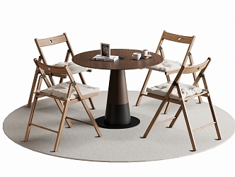 Modern Leisure Tables and Chairs Negotiation Tables and Chairs Dining Tables and Chairs 3d model