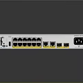 White Network Switch With Multiple Ethernet Ports And Ventilated Housing Design