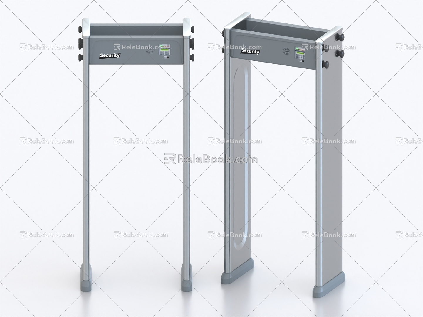 Security check door Security check channel 3d model