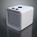 Modern White Compact Mini PC Cube With Front Grille And Top Control Panel Design