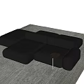 Modern double-sided sofa multiplayer sofa 3d model