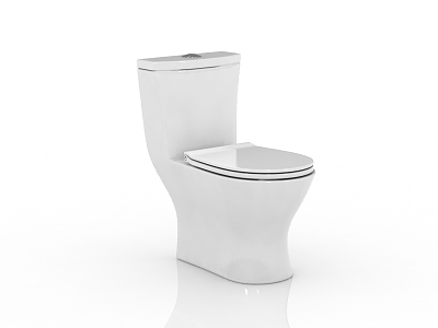 Modern toilet seat 3d model