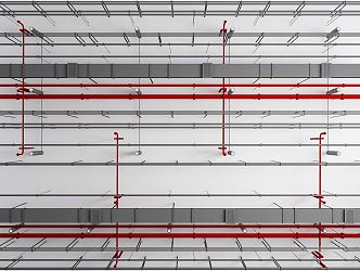 Industrial LOFT ceiling pipe ceiling pipe fire pipe smoke spray ceiling pipe ceiling pipe 3d model