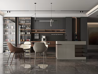 Modern Restaurant 3d model