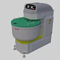 Commercial Dough Mixer Machine With Green Bowl And Control Panel For Kitchen Use 3d model