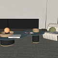 Modern Minotti Single Sofa 3d model