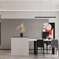 Elegant Modern Living Dining Room Interior With Sofa Coffee Table Chandelier Green Plant And Rug