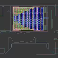Commercial Equipment for Urban Planning Display with Large Screens and Detailed Model in Exhibition Hall