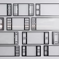 modern floor-to-ceiling windows 3d model