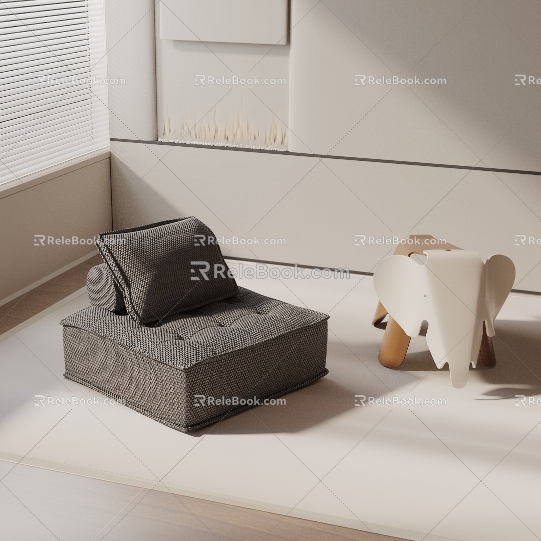 modern leisure chair 3d model