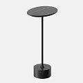 Modern Round Dining Table With Marble Tabletop And Black Stand Design