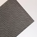 Modern Gray Square Carpet With Stylish Wavy Pattern And Soft Texture For Home Decor 3d model