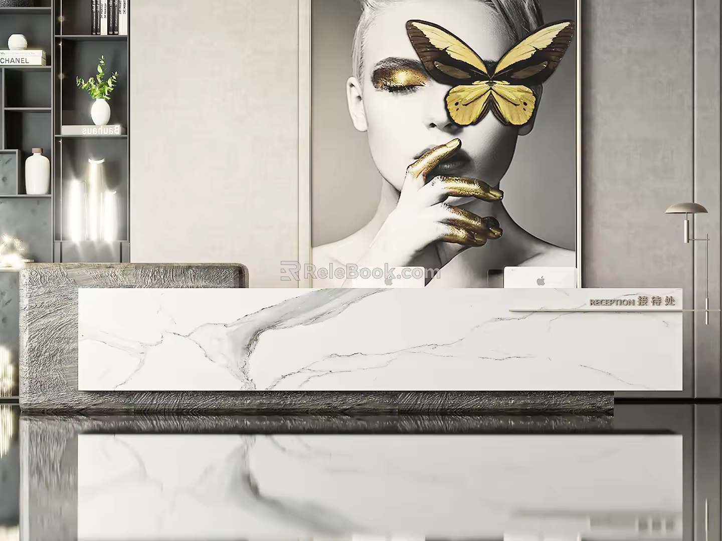 Reception Desk 3d model