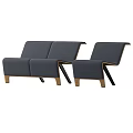Comfortable Dark Gray Single Sofa With Wooden Frame And Modern Design