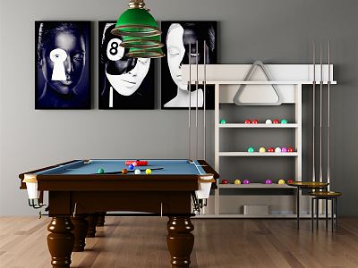 modern billiard room billiard room model