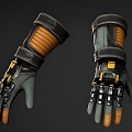 Modern Gloves Modern Realistic Gloves Protective Gloves Leather Gloves Game Props 3d model