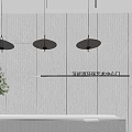 Contemporary Exhibition Hall Interior Design With Displayed Car Wall Paintings And Ceiling Lights
