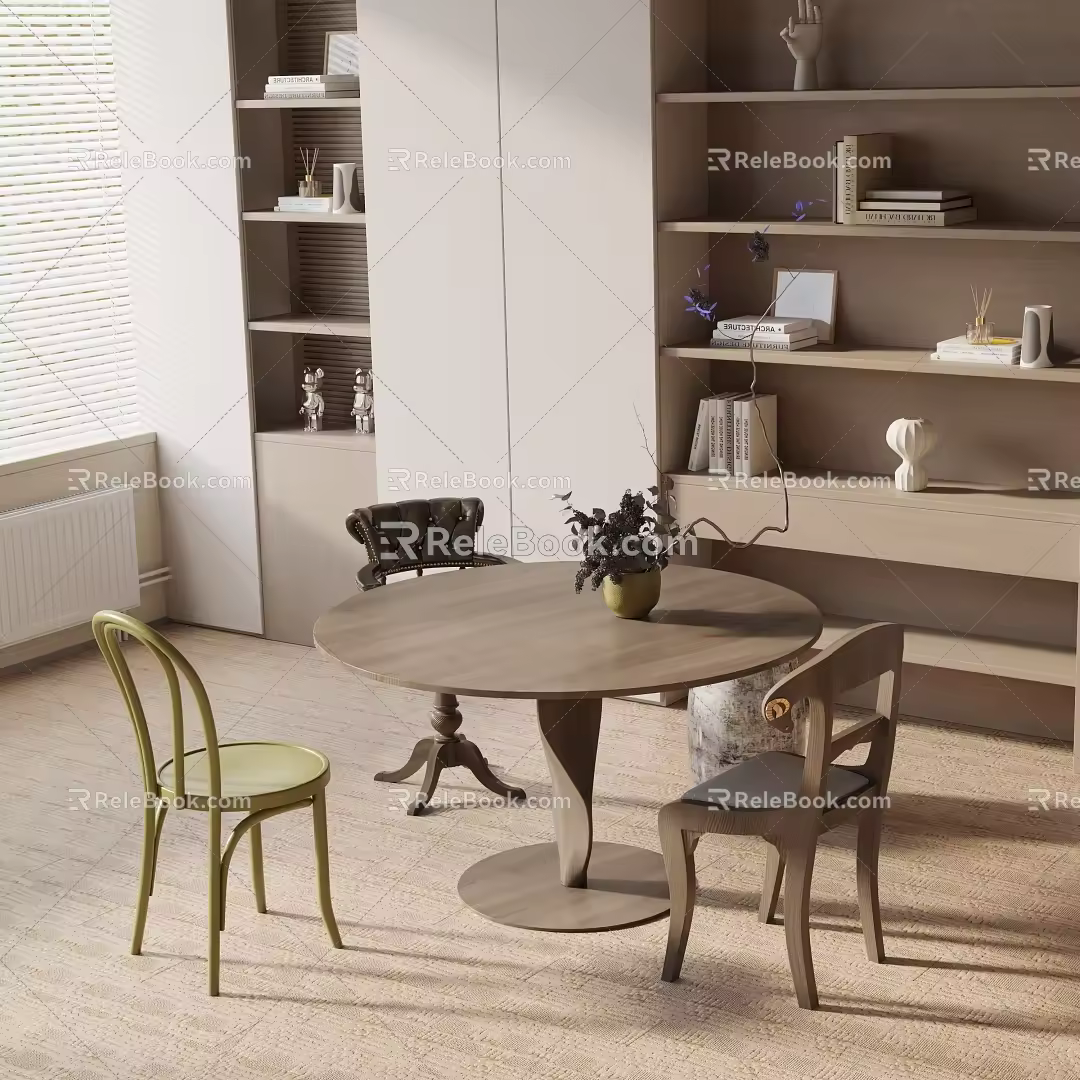 Modern table combination 3d model