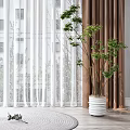 Modern Curtains 3d model