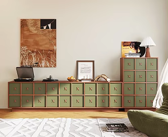 Modern Antique TV Cabinet Bucket Cabinet Side Cabinet Decorations Ornaments Decorative Painting Lazy Sofa Record Machine 3d model