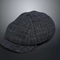 Fashionable Grey Plaid Newsboy Cap Casual Daily Life Essential Headwear Accessory