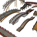 New Chinese Bridge 3d model