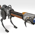 Mechanical Ostrich Reconnaissance Robot Biped Robot 3d model