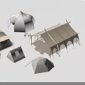 Multiple Camping Tents With Different Designs Outdoor Furniture And Structures