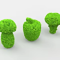 Artistic Garden Shrubs Shaped as Various Vegetable and Fruit Forms 3d model