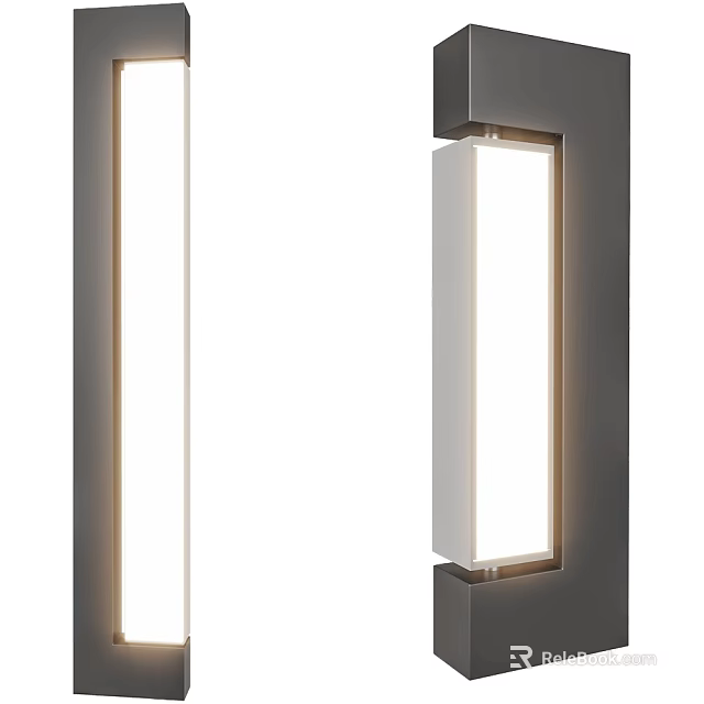 Modern Wall Light With Sleek Metal Frame And LED Lighting For Indoor Home Decor 3d model 