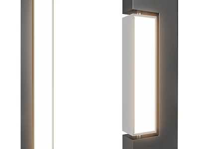 Modern Wall Light With Sleek Metal Frame And LED Lighting For Indoor Home Decor 3d model